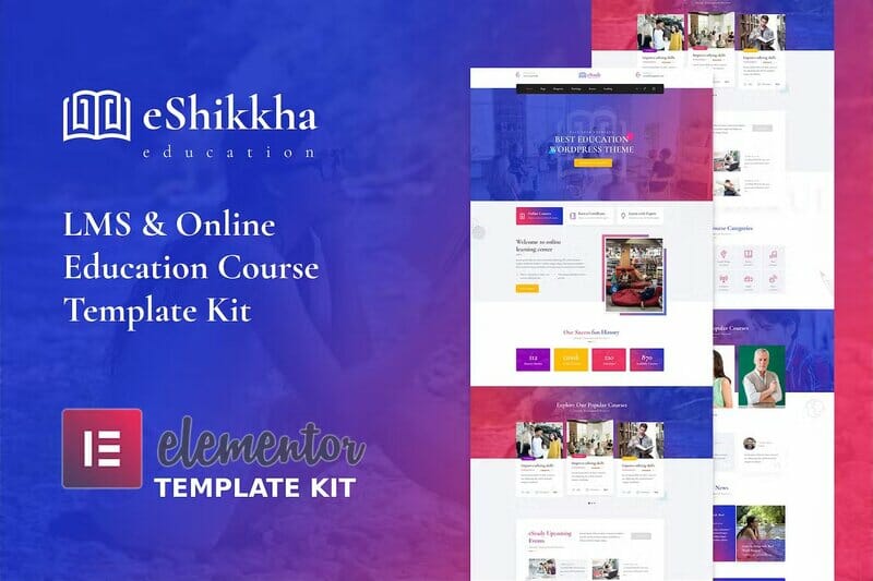 eShikkha – eLearning Elementor Template Kit