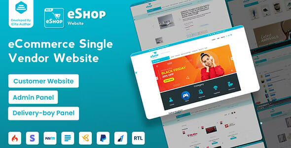 eShop Web- eCommerce Single Vendor Website | eCommerce Store Website