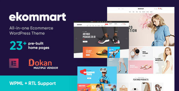 ekommart – All-in-one eCommerce WordPress Theme