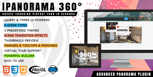 iPanorama 360° – Virtual Tour Builder for WordPress