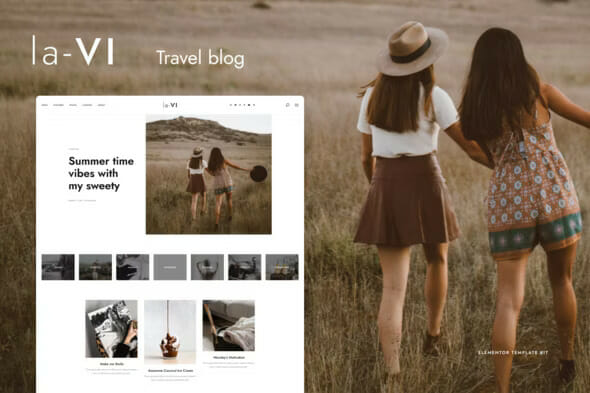 laVi – Travel Blog Elementor Template Kit