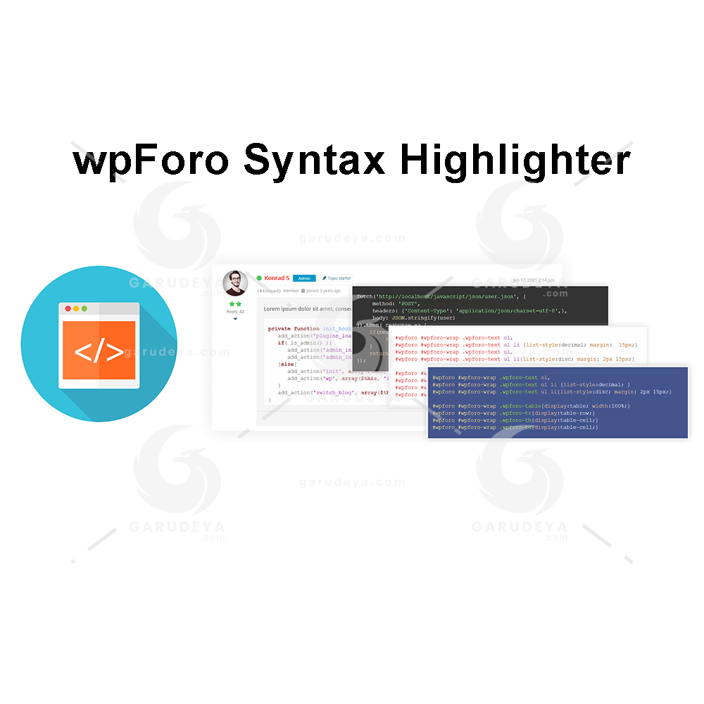 wpForo Syntax Highlighter