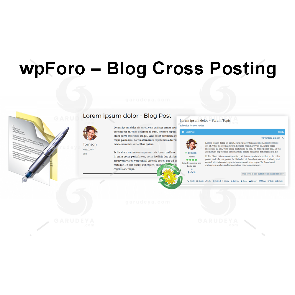 wpForo – Blog Cross Posting