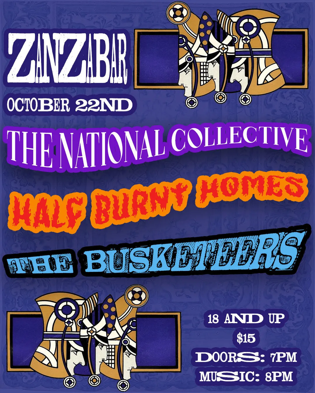 The National Collective w/ Half Burnt Homes and The Busketeers