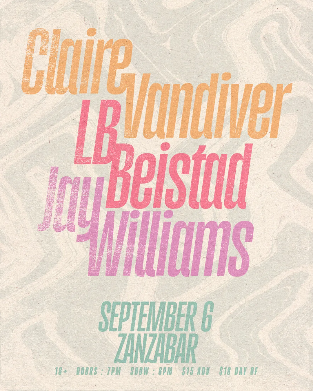 Claire Vandiver, LB Beistad, and Jay Williams
