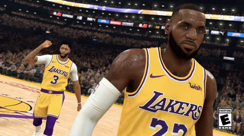 Captura de pantalla del juego NBA