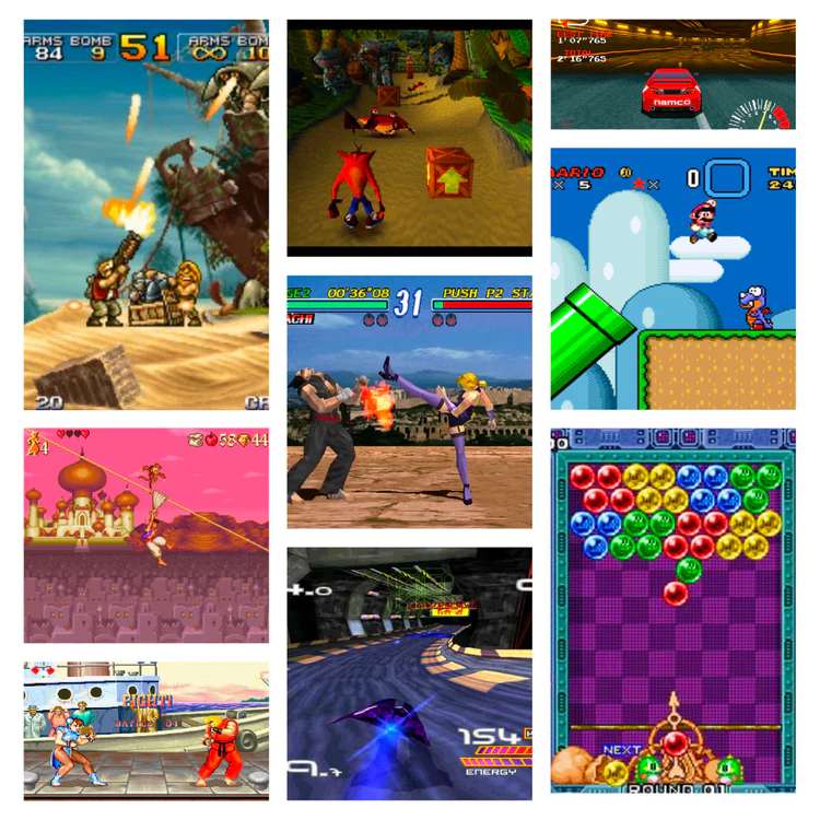 Colección de juegos retro