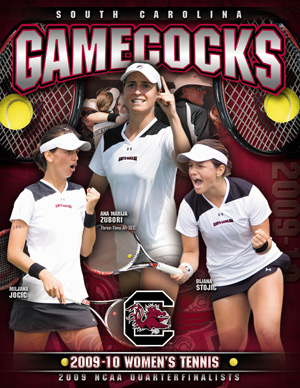 2009-10 Women's Tennis Media Guide Cover