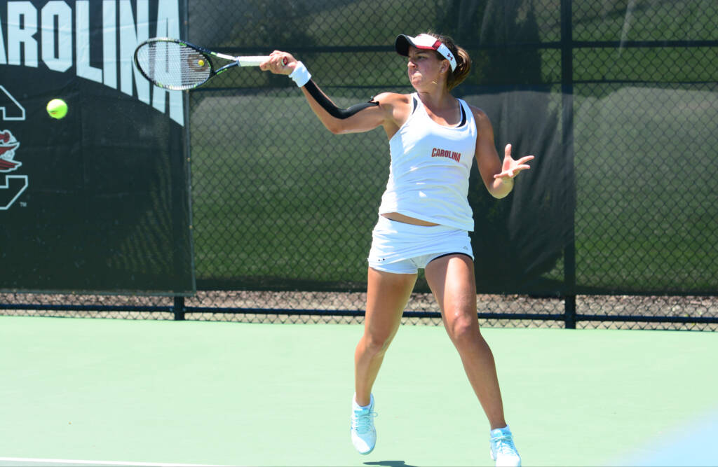 Ingrid Gamarra Martins | 5/14/16 vs. Georgia Tech | NCAA 2nd Round at Carolina Tennis Center | Photos by Juan Bla
