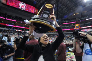 Dawn Staley 2017 National Championship Trophy