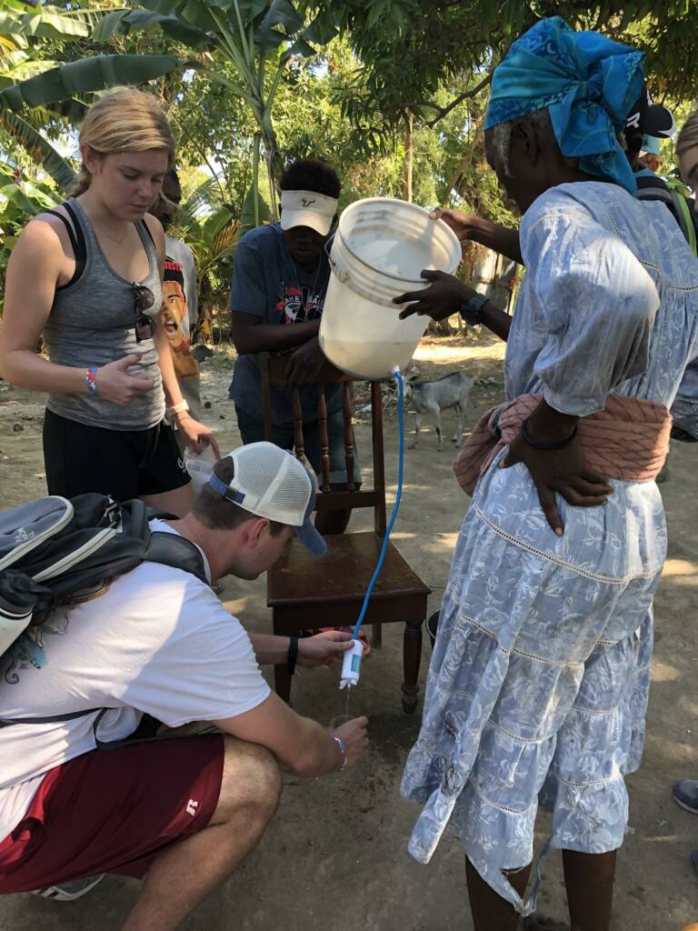 Water filter in Haiti