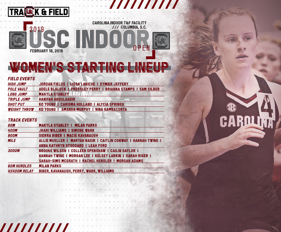 Gamecocks Finish Regular Season at USC Indoor Open University of