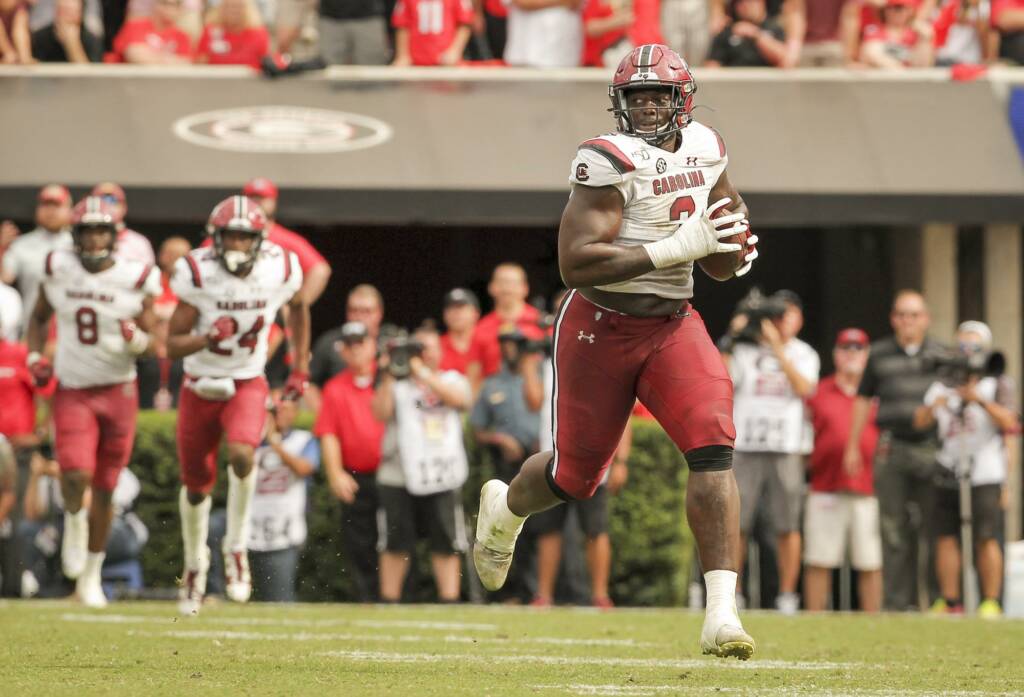 Javon Kinlaw (3) at No. 3/3 Georgia | Oct. 12, 2019 | Sanford Stadium | Athens, Ga.