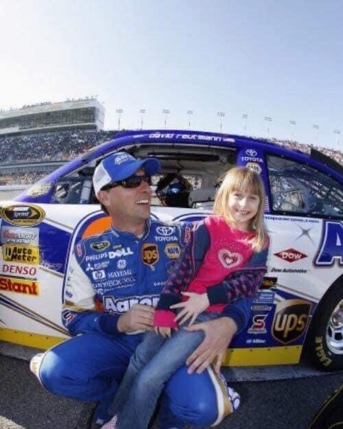 Emila Reutimann with her father