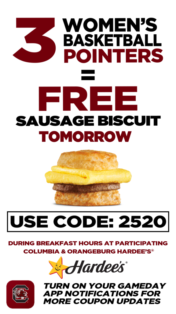 Hardees Free Sausage Biscuit Graphic