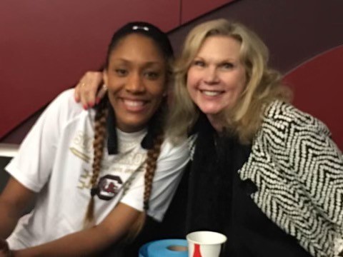 Cindy Bradshaw and Aja Wilson