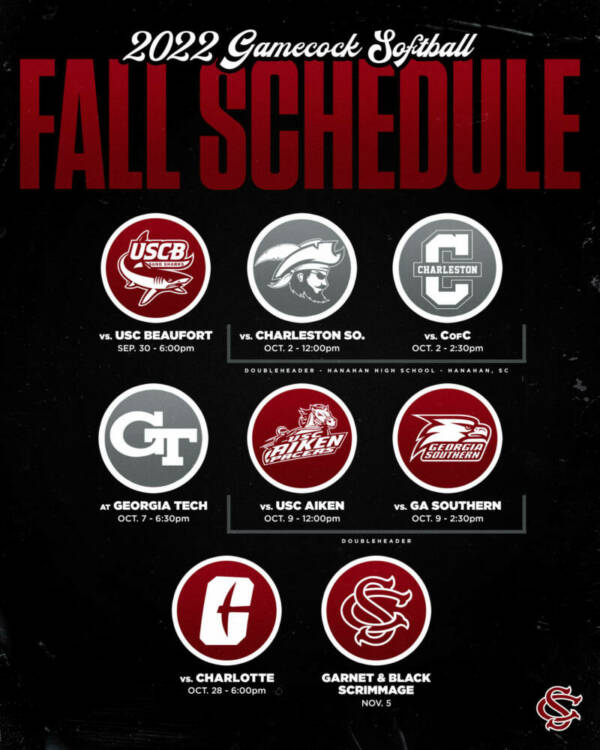 Softball Announces Fall Schedule University of South Carolina Athletics