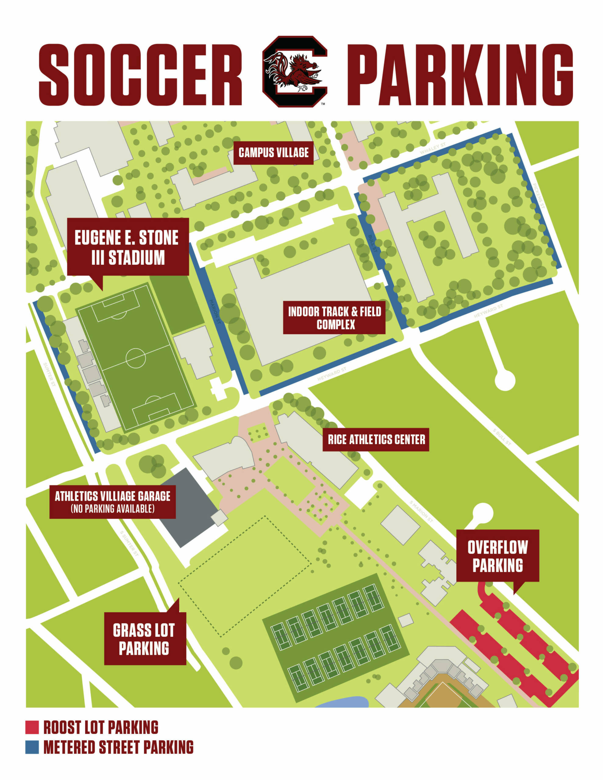 Stone Stadium Parking Map