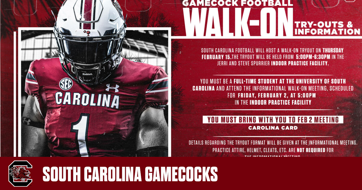 Football Walk-on Tryout Scheduled