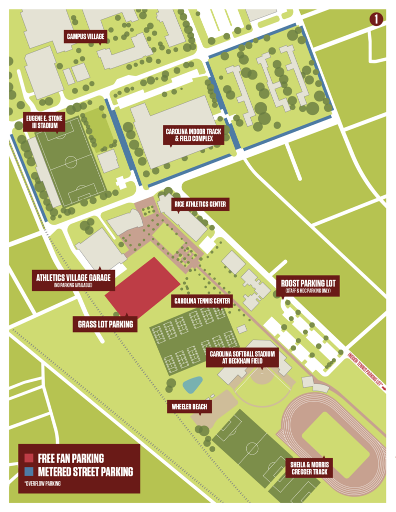 Athletics Village Parking Information University of South Carolina Athletics