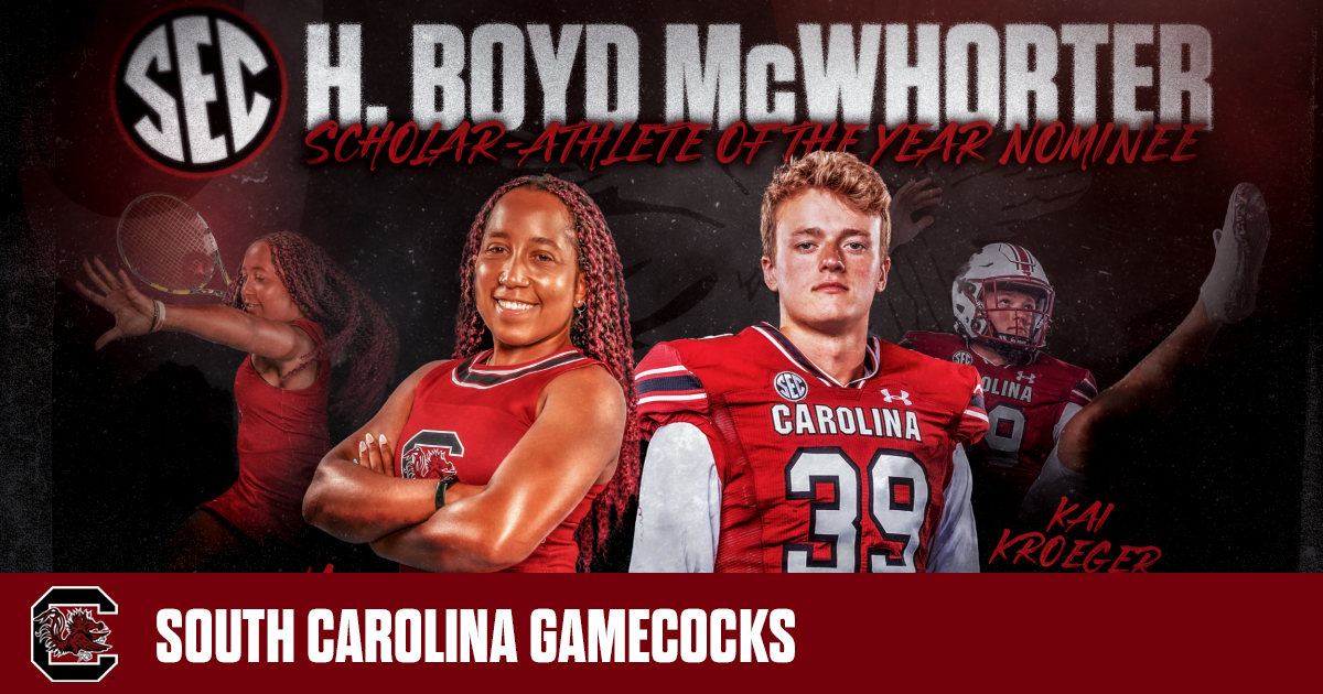 South Carolina Football and Women’s Tennis Stars Nominated for McWhorter Scholarships