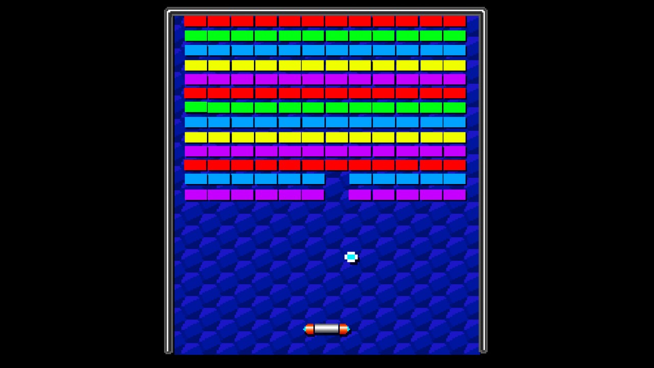 old computer game that has a red bouncing ball