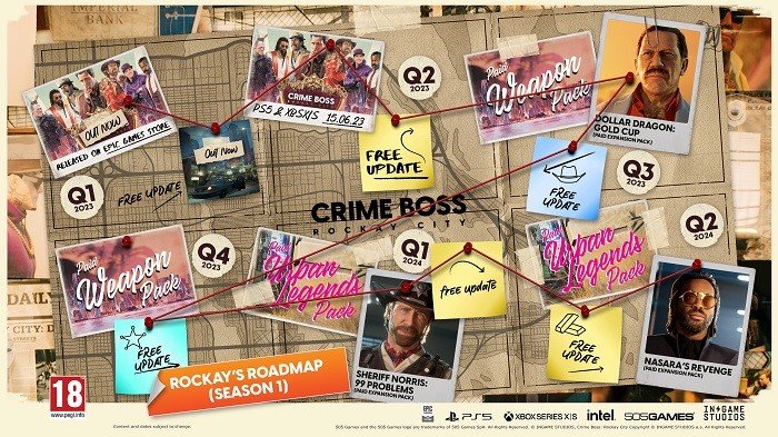 Crime Boss: Rockay City Roadmap