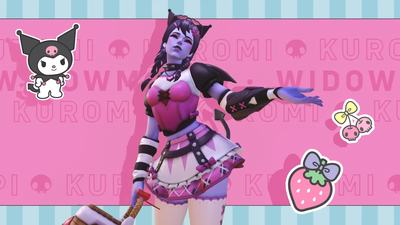 Hello Kitty Widow Overwatch Skin
