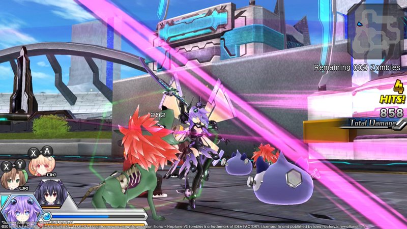 Megatagmension Blanc + Neptune VS Zombies