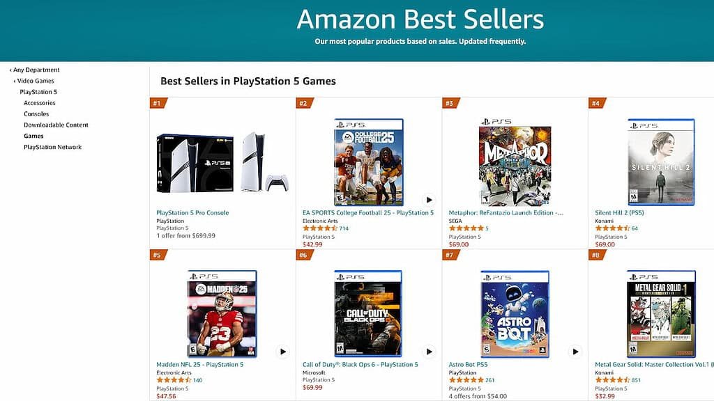 PlayStation 5 Pro Amazong