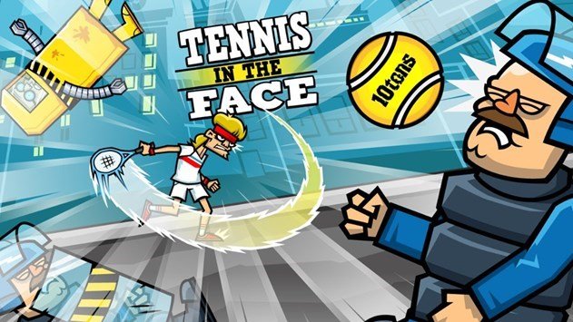 Tennis in the face