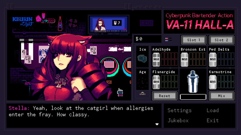 VA-11 HALL-A: Cyberpunk Bartender Action