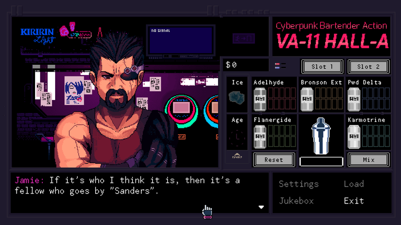 VA-11 HALL-A: Cyberpunk Bartender Action