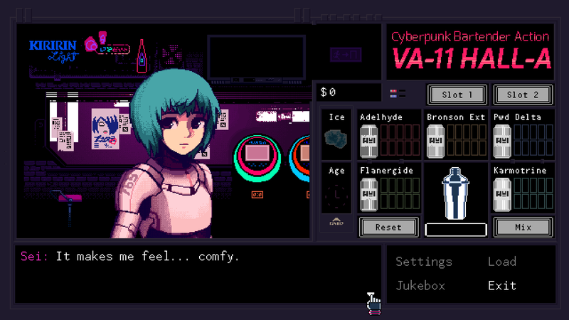 VA-11 HALL-A: Cyberpunk Bartender Action