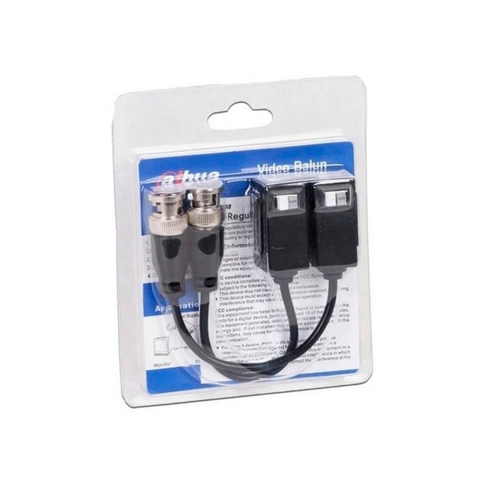 Par de Video balun pasivo HDCV/CVBS/AHD/TVI, 720P/1080P/4MP/5MP/4K, 400mts a 1Mpx, 250mts a 2Mpx, 200mts a 4Mpx (RG59) - Componentes - Imagen 3