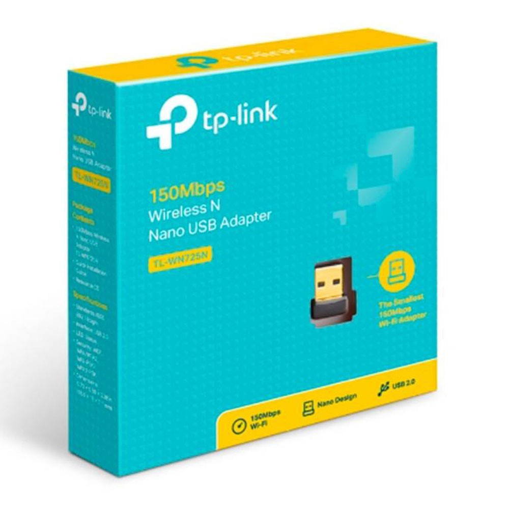 Adaptador de Red TPLINK Nano USB N 2.4 GHz, 150Mbps, - Componentes