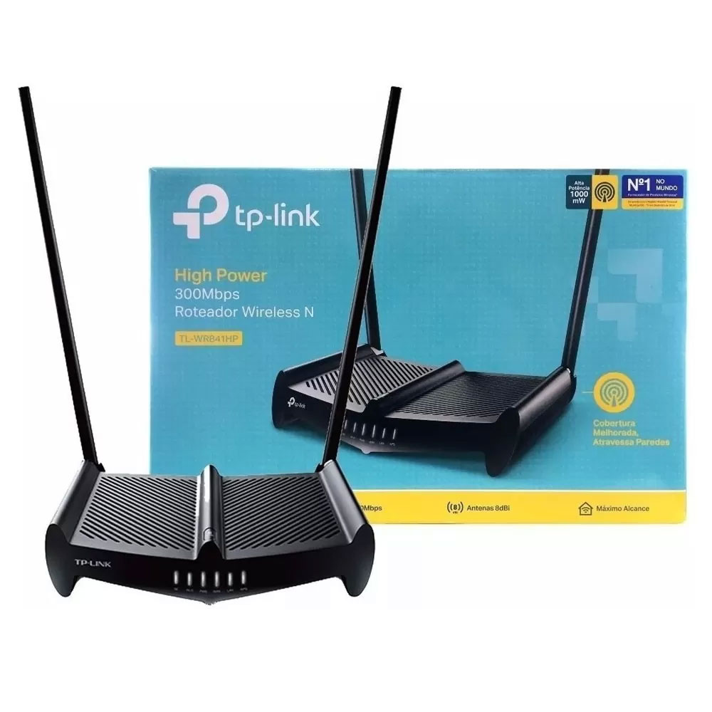 Router TPLINK Inalámbrico de Alta Potencia 300Mbps , 2.4 GHz, 2 Antenas externas - Componentes