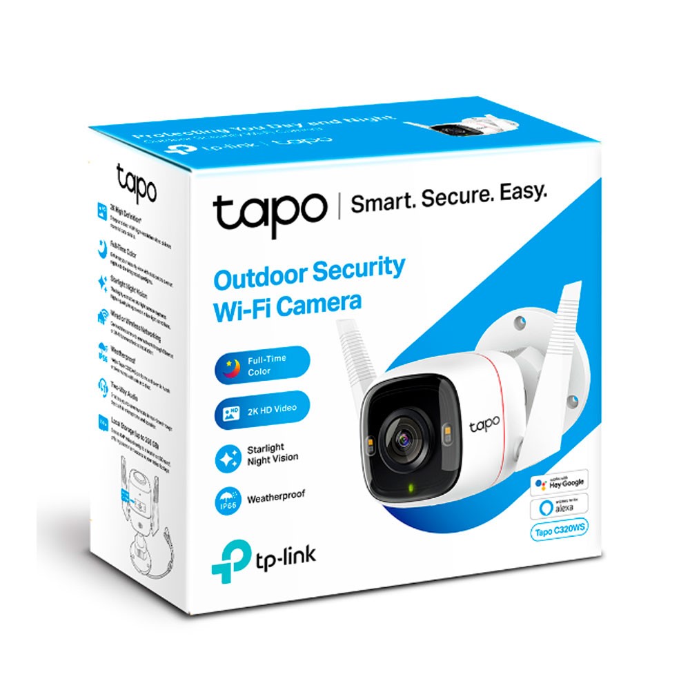 Camara TPLINK Cámara Wi-Fi de seguridad para exteriores - Componentes
