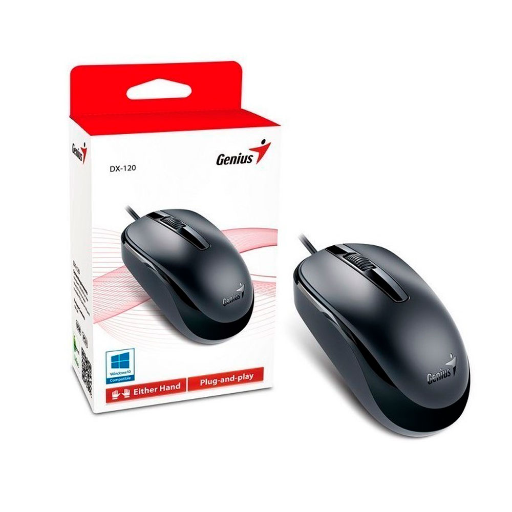 Mouse GENIUS DX-120 USB Alambrico COLOR Negro - Periféricos - Imagen 3