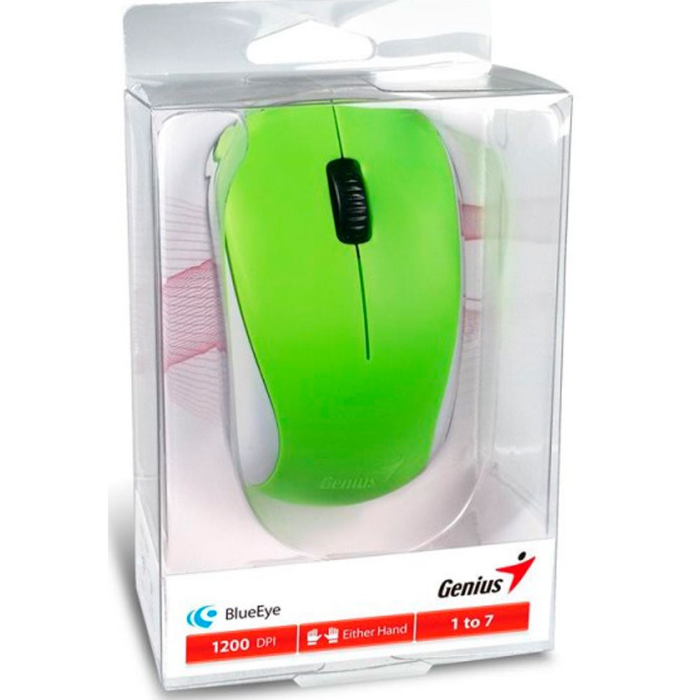 Mouse GENIUS Inalámbrico 2.4 BlueEye COLOR Verde - Periféricos - Imagen 3