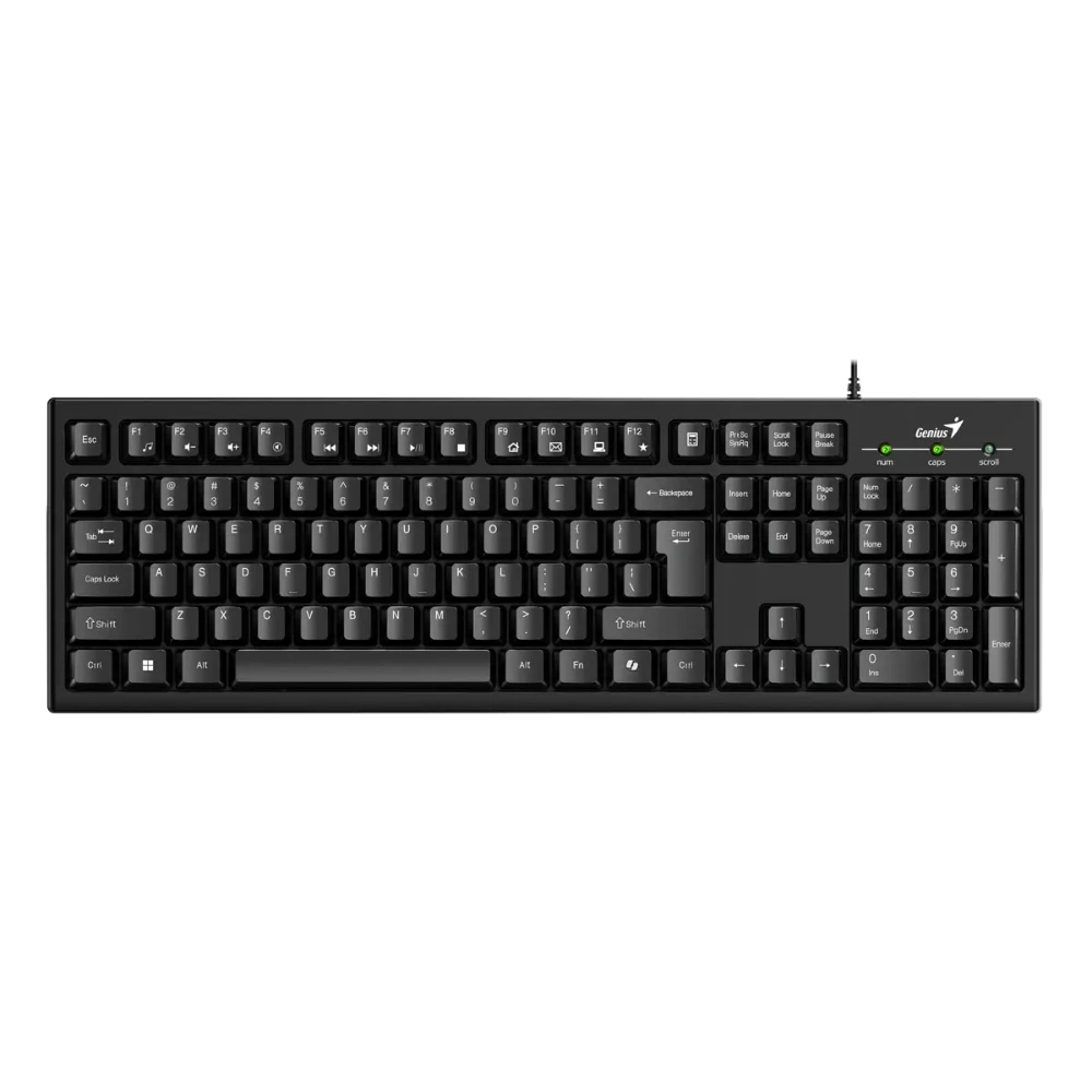 Teclado Genius Smart KB-100 USB Negro Resistente a Liquidos - Periféricos