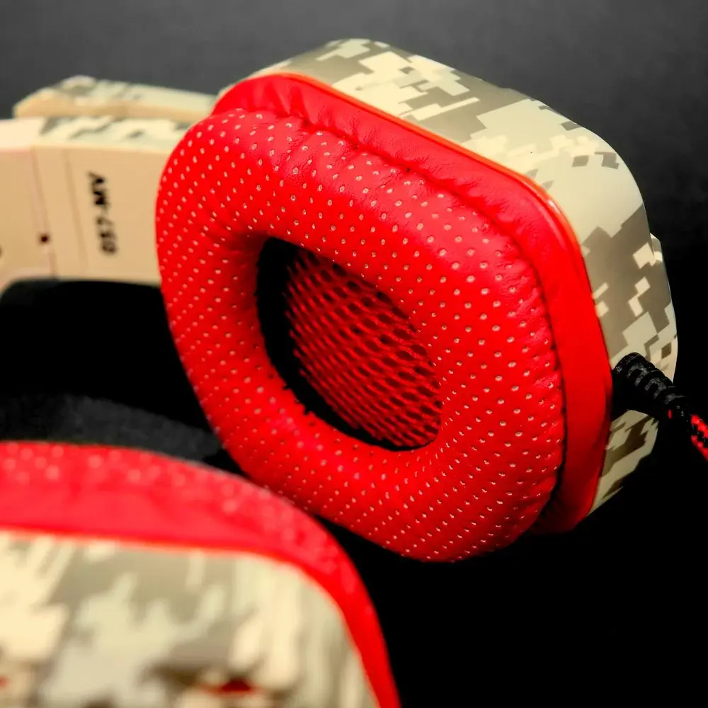 Diadema D057 MV Alámbrica Camuflada Plug 3,5 - Audio Gamer - Imagen 3