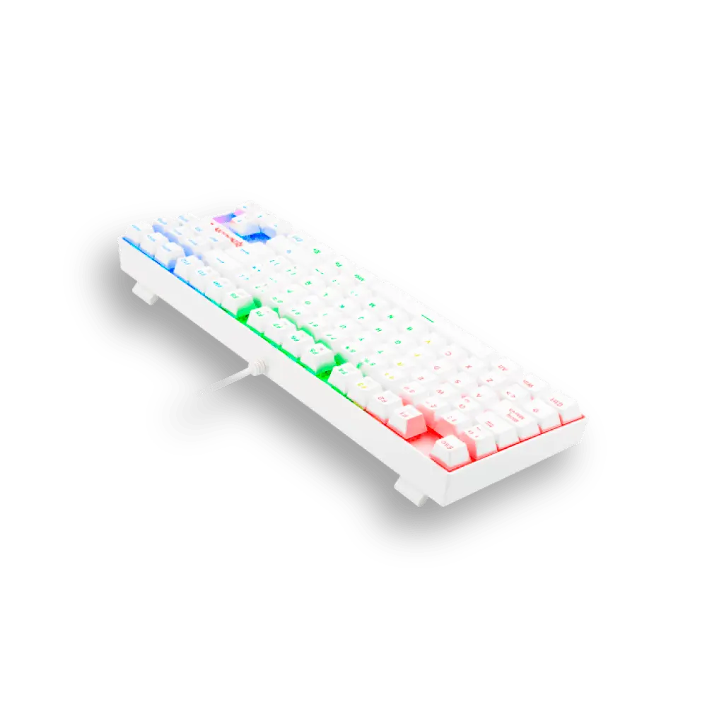 Teclado Redragon Kumara K552W-RGB-SP Blanco Swth Rojo - Teclados Gamer - Imagen 3