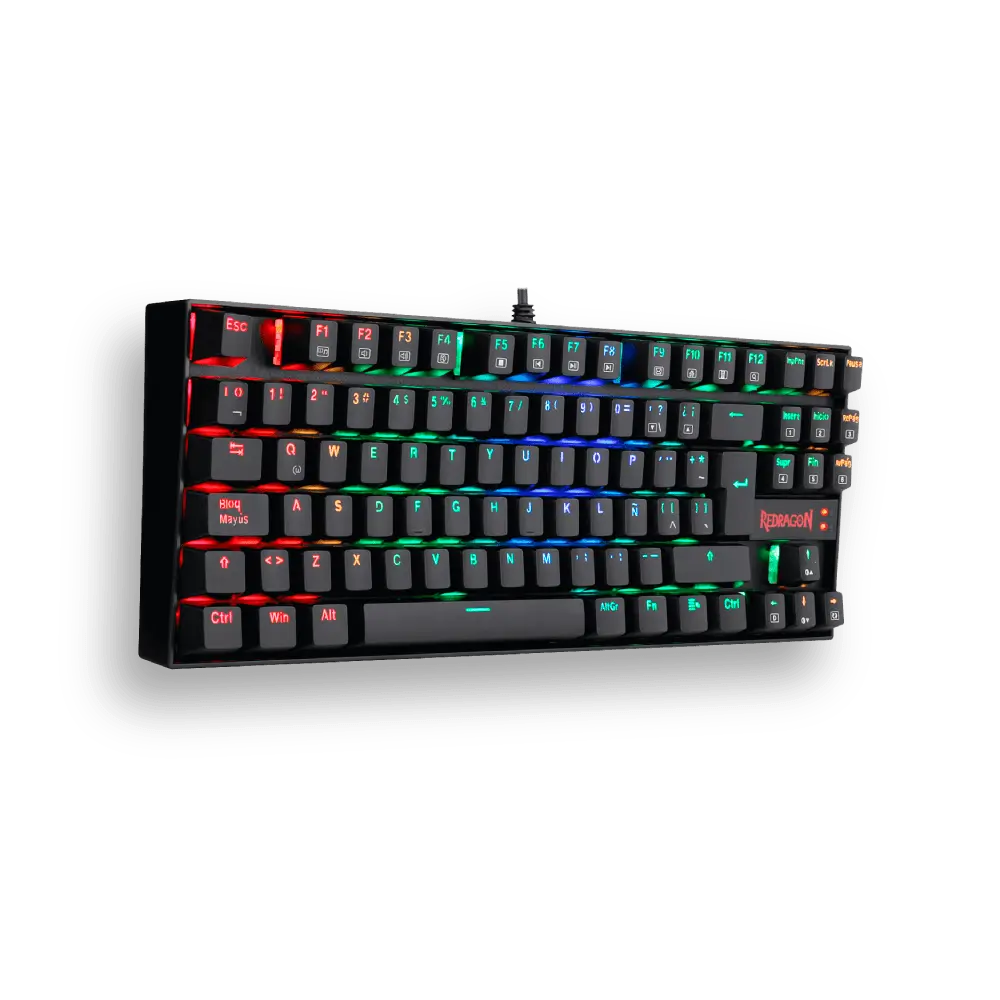 Teclado Redragon Kumara Negro K552 RGB Swt Blue - Teclados Gamer - Imagen 2 Teclado Redragon Kumara Negro K552 RGB Swt Blue - Teclados Gamer - Imagen 2
