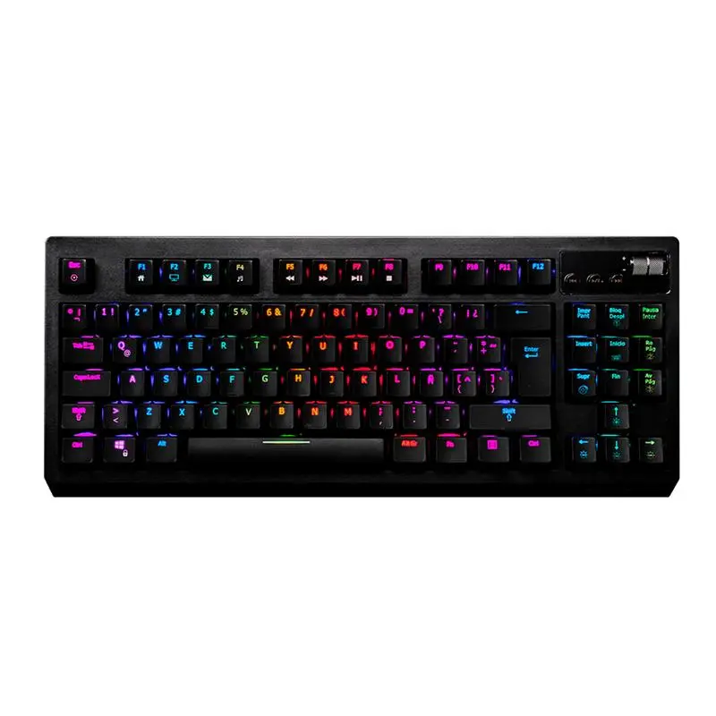 Teclado Quasar RGB Negro Rojo - Teclados Gamer