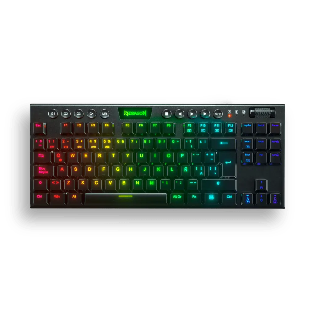 Teclado Redragon Horus Tkl Negro Switch Rojo - Teclados Gamer
