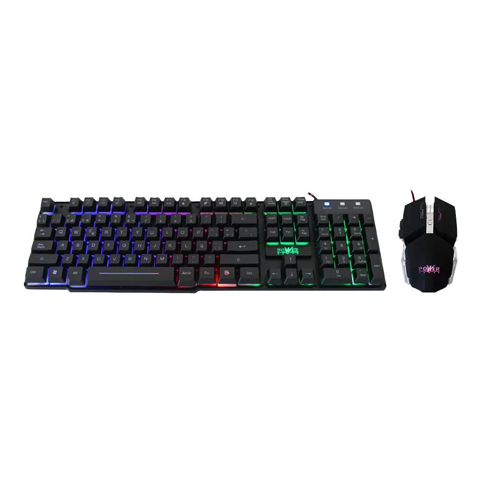 Combo Teclado y Mouse Power Group GC-801SPM-FCT - Combos Teclado y Mouse