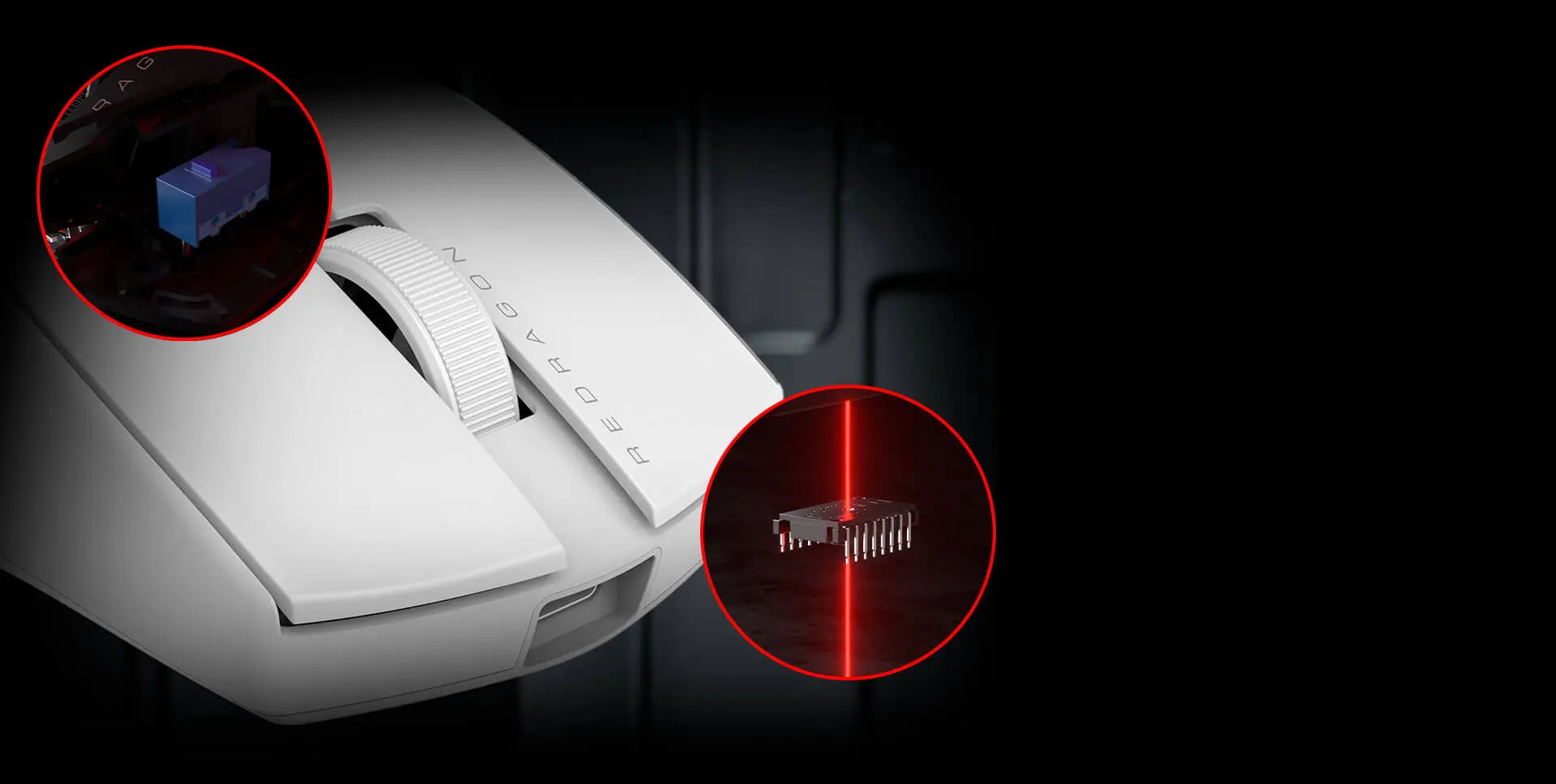 Mouse Mouse Inalabrico Redragon K1NG Pro 1K Blanco - Mouse Gamer - Imagen 3
