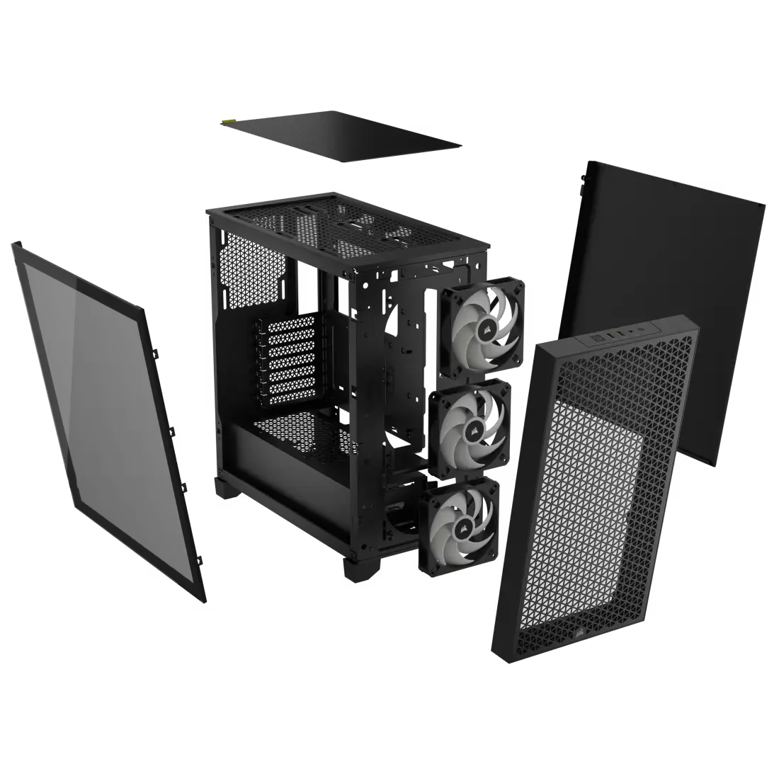 Chasis Corsair 3000D RGB Airflow Tempered Glass Negro - Chasis y Gabinetes - Imagen 3