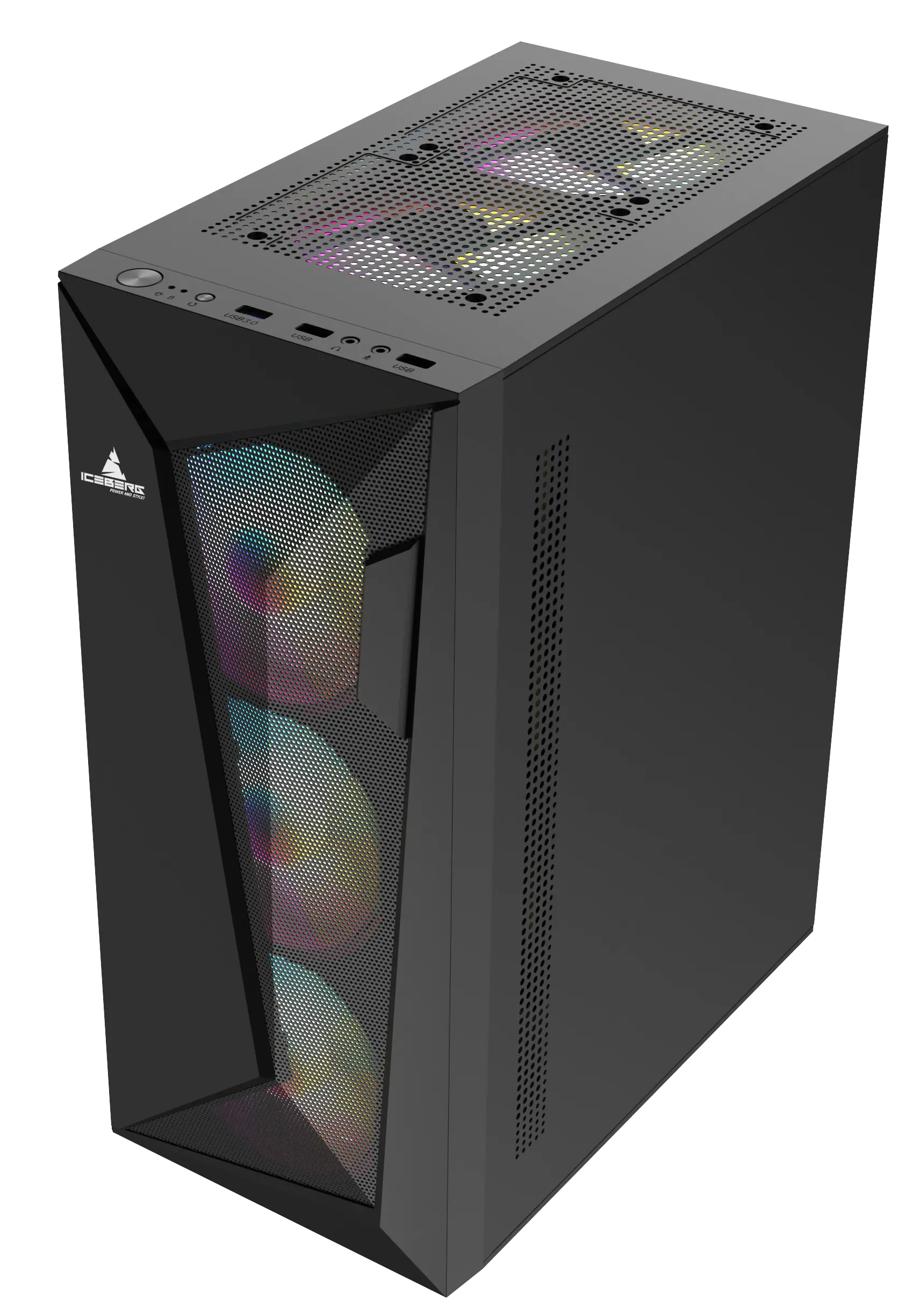 Chasis Flow D Negro - Chasis y Gabinetes - Imagen 2